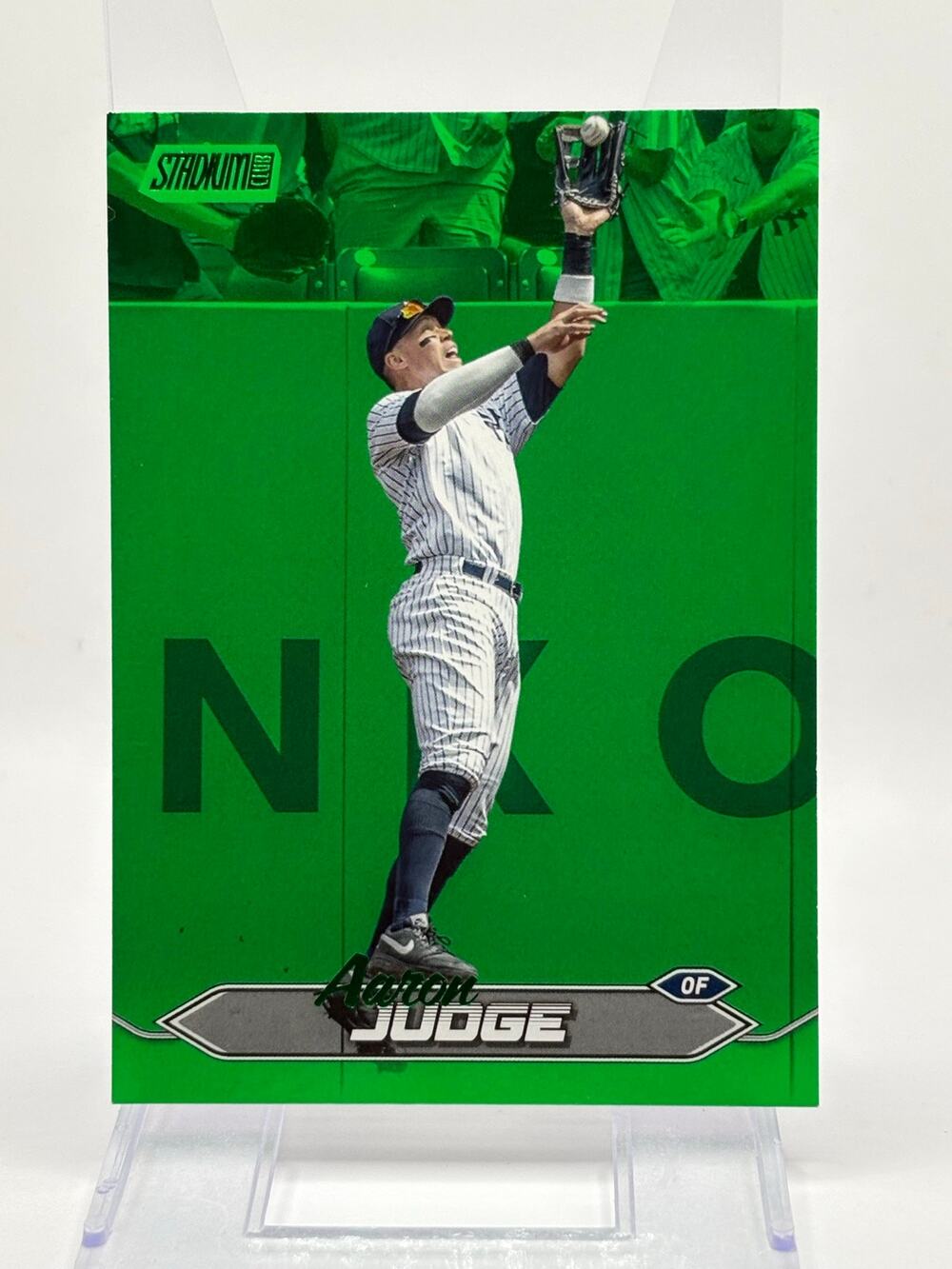 2024 Topps Stadium Club Aaron Judge Green Foil 34/199 SP New York Yankees